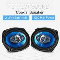 NEW2022 2 Pcs 1000W 12V 6.9 Inch Car Speaker 2 Way HIFI Audio Car Music Stereo Coaxial Subwoofer Tweeter Stereo Surround Audio