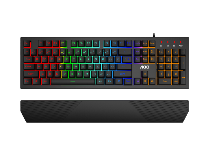 AOC GK200 Gaming Keyboard Rainbow LED Backlight - คีย์บอร์ด