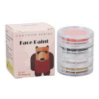 Face Body Paint 4สี Hypoallergenic แต่งหน้าจานสีสำหรับคริสต์มาสปาร์ตี้1.2Oz