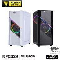 เคสคอมพิวเตอร์ Nubwo ARTEMIS NPC-329  Mini-ITX / MICRO-ATX / ATX รองรับพัดลมได้ถึง 4 ตัว มีไฟ Rainbow ของแท้ประกันศูนย์ 1 ปี