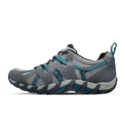 [COD]Merrell Women S Waterpro Maipo 2รองเท้าเดินป่า Cross-Country Upstream Wear-Resistant Gold Outsole Grey Blue US6-8.5