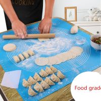 【YF】 Kitchen Accessorie Silicone Kneading Dough Mat Cookie Baking Thick Non-stick Rolling Pastry Sheet Pads Gadget