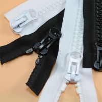 ☏✧✖ No.5 Resin Zippers For Sewing Coarse Tooth Double Open Double Zipper Sleeping Bag Tent Down Jacket Zipper Black White IQ006