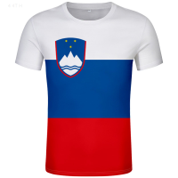 2023 NEW Slovenia T-shirt Diy Custom Free Name Number Slovenia Svn National T-shirt Flag of Slovenia Pattern fashion t-shirt