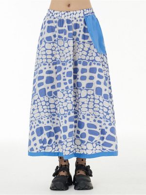 XITAO Skirt  Casual Women Loose Print Skirt