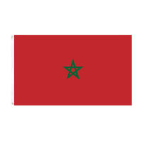 #90*150cm ผู้ผลิตธงโมร็อกโก 3*5ft การจัดหาธงโพลีเอสเตอร์ Morocco ธงจุด