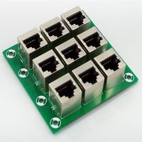 [HOT QAA,JXHKLWW 121] RJ45 8P8C Jack 9-Way Buss Breakout BoardTerminal ขั้วต่อ.