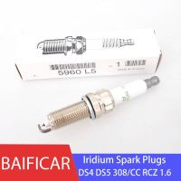 brand new Brand New Genuine 4 Pcs Spark Plug Iridium Sparkplugs 5960L5 For Peugeot DS4 DS5 3008 308 CC RCZ 1.6T Citroen C4L Mini Cooper