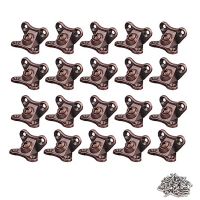 20PCS Removable Combination Butterfly Corner Code Angle Corner Brackets (Red Bronze)