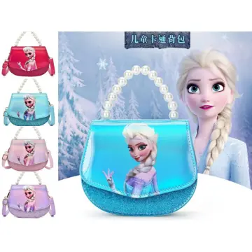 Trend Girl Shoulder Bag Frozen Princess Square Shoulder bag Cute Small Pouch  Sling Bag Lightweight bag korean bag