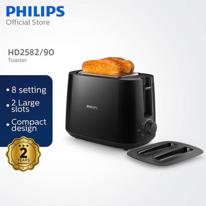 Philips HD2582 Daily Two Large Variable Slot Toaster With Integrated