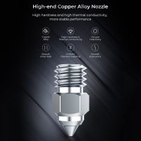 ✕❧ Creality Hardened Steel/Copper Alloy/Brass Nozzle Kit High Hardness High Temperature Resistance Applicable to most FDM materials