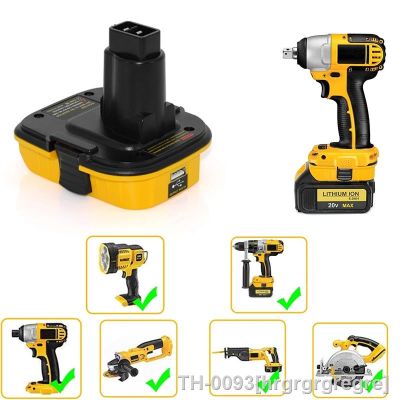 ☇ hrgrgrgregre Adaptador de bateria DCA1820 com USB 20V lítio converter ferramentas Dewalt 18V DC9096 DE9098 DE9096