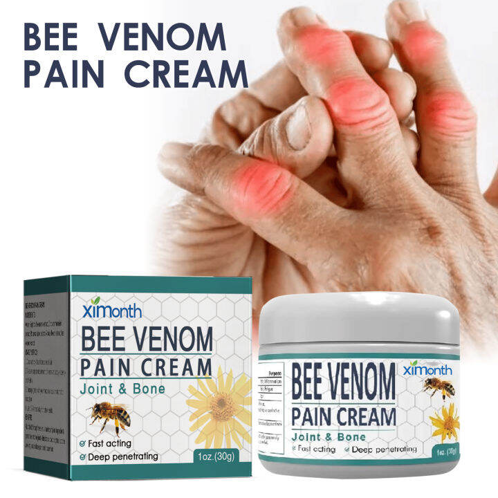 Ximoon 30g BEE Venom Pain Cream for Knee Shoulder and Wrist Elbow Pain Deep