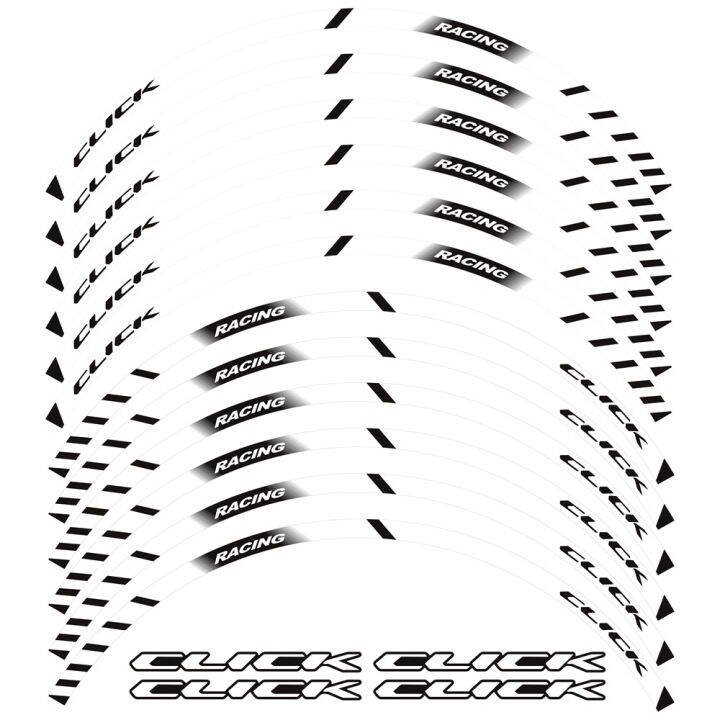 แถบล้อยางขอบ14-14-นิ้วนิ้ว-click150i-click125i-แข่งรถ-click160i-รถจักรยานยนต์สติกเกอร์สำหรับฮอนด้าคลิก125i-150i-160i
