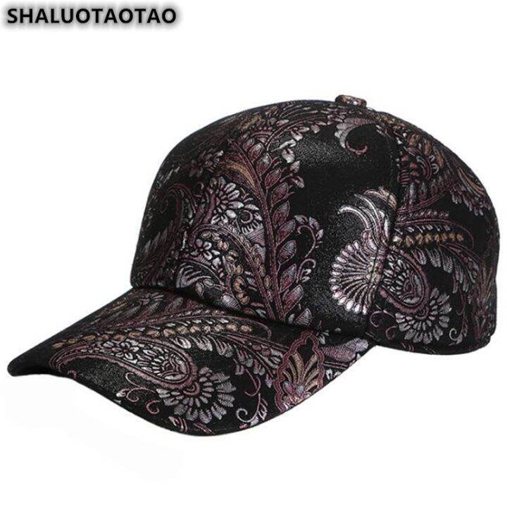 shaluogao-ใหม่ผู้หญิงหมวกฤดูใบไม้ร่วงฤดูหนาวแฟชั่นหนังแกะหมวกเบสบอล-snapback-ปรับขนาดเลดี้ยี่ห้อหนังแท้หมวก