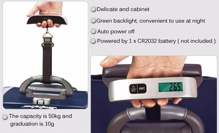 50kg/10g Portable Digital Luggage Scale - Perfect for Travel & Outdoor  Weighing! (Batteries Are Not Included)