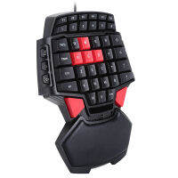 Single Hand Gaming Keyboard Portable Mini USB Wired Keypad for PS4 for Xbox PC Gamer Ergonomic Keyboard One-handed PC Laptop