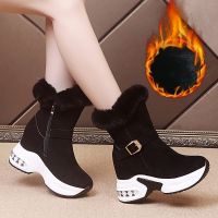 Women Boots Snow Shoes Flat Plus Velvet Lace-up Boots Keep Warm Snow Boots Round Toe Sport Shoes Сапоги Женские