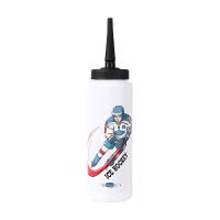 1000ML Ice Hockey Water Bottle Portable High Capacity Water Bottle Classic Design Sports Bottle A