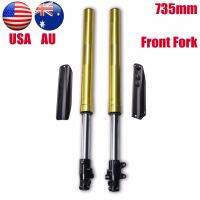 TDPRO Forks มอเตอร์ไซค์ล้มทอง735มม. โช้คอัพลอยตัวสำหรับ125 150 160Cc หลุมจักรยานสกู๊ตเตอร์สกปรก ATV