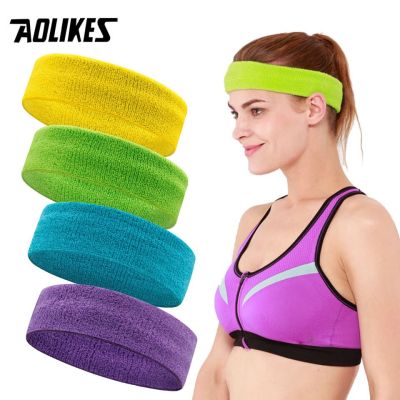 1PCS Cotton Athletic Headband Elastic Sweatbands Women Men Basketball Sports Gym Fitness Sweat Band Volleyball Tennis