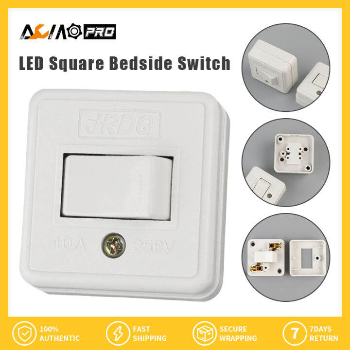 AumoPro Square Switch Surface Mounted 1 Gang for Light,with Screw LED