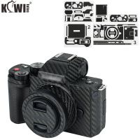 Kiwi Anti-Scratch Camera Body Sticker Cover Protective Skin Film Kit For Panasonic DC-G100 / G110 Protector Carbon Fiber Black