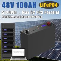 10KW 5KW 280AH 200AH 48V 100Ah 51.2V Lifepo4ชุดแบตเตอรี่6000รอบสามารถ RS485แผ่นเก็บพลังงานแสงอาทิตย์ RS232สำหรับสถานีฐาน