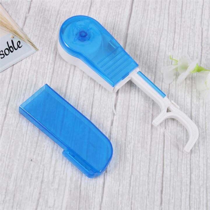 1pc Replaceable Dental Floss Holder Dental Flosser Flat Wire Oral Pick