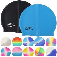 Silicone World Silicone Swimming Cap Men Women Long Hair Waterproof Color Sports High Elastic Adults Swim Pool Hat Diving Hat Swim Caps