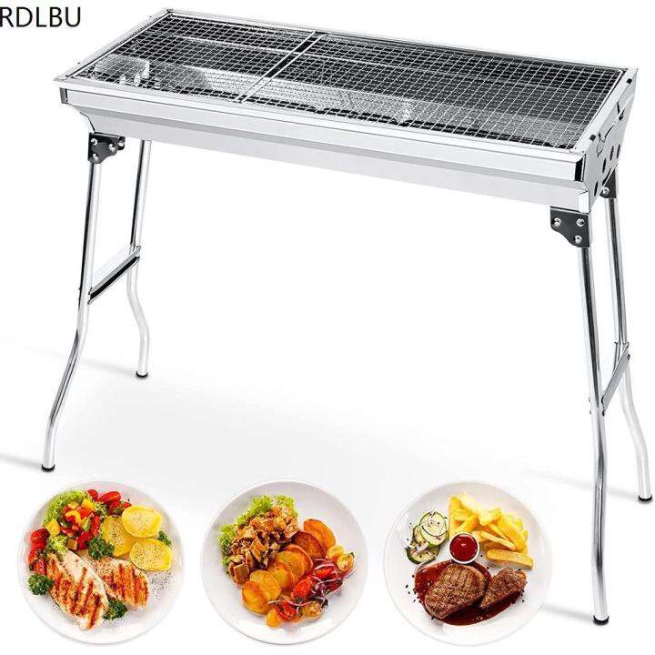 Grill and accessories Stainless Steel Portable Travel Folding Tall ...