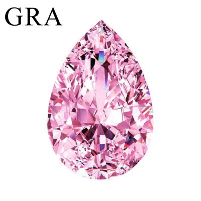 Real Pink VVS1 D Color Moissanite Loose Stones 0.5ct-5ct Gemstone Pass Diamond Tester with GRA Certificate for DIY Fine Jewelry