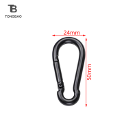 TONGBAO01 พวงกุญแจโลหะคลิปตะขอ D carabiner hooks Connector สำหรับเครื่องประดับทำพวงกุญแจ DIY การค้นพบขายส่ง