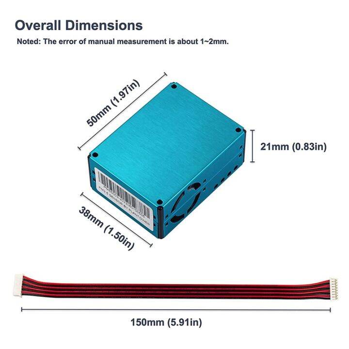 pms5003-pm2-5-pm10-quality-detection-sensor-digital-particle-concentration-laser-sensor-dust-sensor-monitor-module-blue-metal