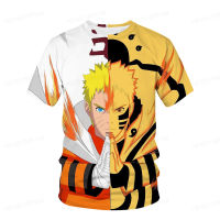 แฟชั่นฤดูร้อนเด็ก3D Naruto พิมพ์เสื้อยืดชาย Breathable Street สไตล์ Vortex Naruto เสื้อยืดเด็ก S 4-14T ขายร้อน