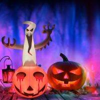 Halloween decoration Halloween decoration inflatable pumpkin ghost horror ornaments LED illuminated tear tumbler scene layout props