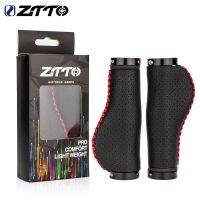 ZTTO หนังจักรยาน Grips AG44 AG47และซิลิโคนปลั๊กบาร์ MTB Handle Bar Grip Shock-Absorbing Mountain Road Bike Bmx