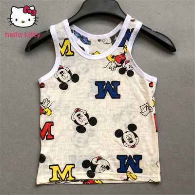 mouse vest camisoles Childrens Short Sleeve baby Ultra-thin Breathable T-Shirt Summer Boy Undershirt Baby clothes