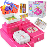 Play House Toy Children Supermarket Cash Register Toy Girl Toy with Calculator Simulation Cash Register Toy Kids Toys for Girls
