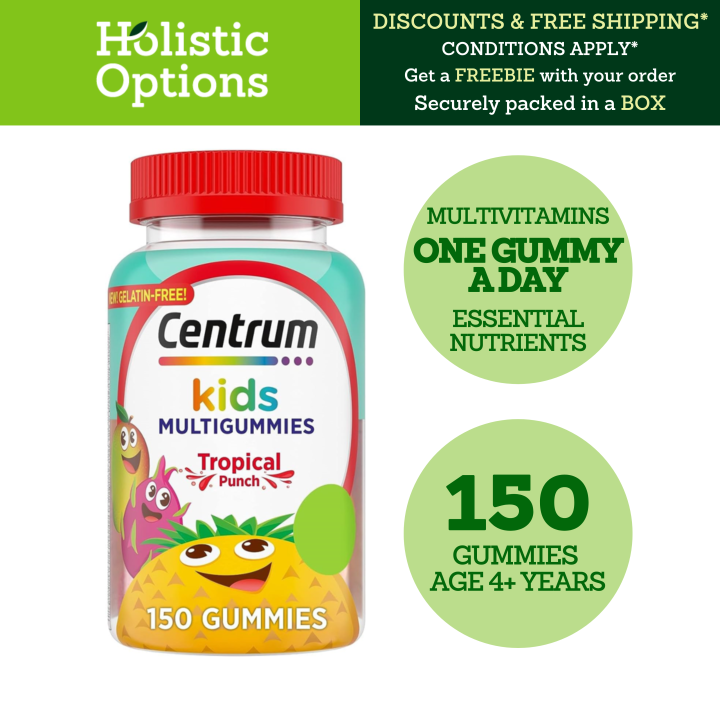 Centrum Kids Multivitamin Gummies, Tropical Punch Flavor, 150 Gummies ...