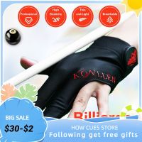 KONLLEN new Pool Glove Fingerless Gloves Left Hand Gloves Snooker Gloves Pool Cue/Carom Gloves Durable Billiards Accessories