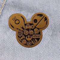 Mickey Badges With Anime Pins Japanese Lapel Pins for Backpacks Brooches Cute Things Manga Backpack Badge Anime Accessories