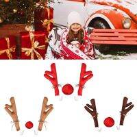 Christmas Car Reindeer Antler Decoration Car Decoration Fit Nose For Most Decoration Reindeer And Types Tail Car Antler