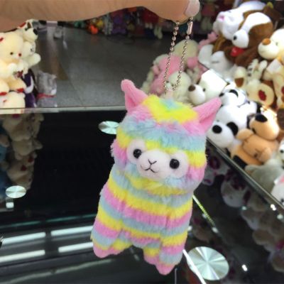 8ชิ้น13เซนติเมตร Kawaii ช่อดอกไม้สร้อยคอพร้อมจี้แฟชั่นของเล่น Alpaca Llamas Alpacasso Arpakasso ตุ๊กตาหนานุ่มนุ่ม Alpaca สีรุ้ง Lama