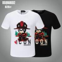 【Mens clothing】 DSQUARED2ใหม่ผู้ชายผู้หญิง39; S พิมพ์ตัวอักษรรอบคอแขนสั้นถนนสะโพก HopCotton Tee เสื้อยืด828Women Accessories GlovesT-Shirts &amp; Tanks T-Shirts