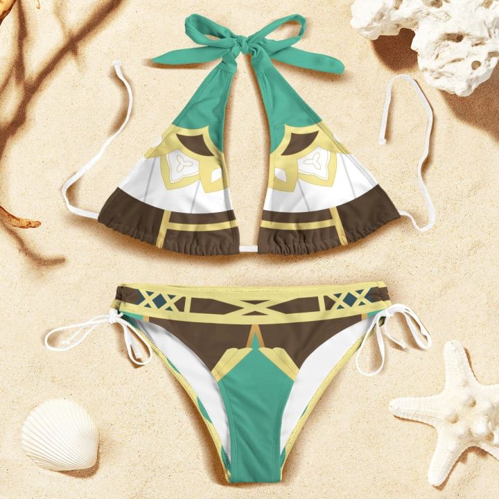 cod-new-swimsuit-yuanshen-surrounding-cos-sweet-and-spicy-hot-spring-bikini-suit-summer-swimming-supplies