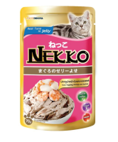 Nekko – อาหารเปียกแมวรสทูน่ากุ้งและหอยเชลล์ 70g