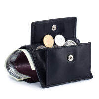 Men Wallet Leather Luxury Business RFID Blocking Money Coin Bag Mens Purse Card Holder