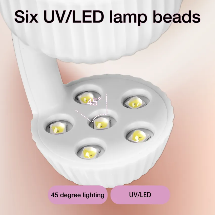 Beetles Mini UV Light for Gel Nails Gel Polish UV Led Lamp Gel x Lamp with  Smart Sensor for Easy and Fast Extension System Manicure Uv Light Flash
